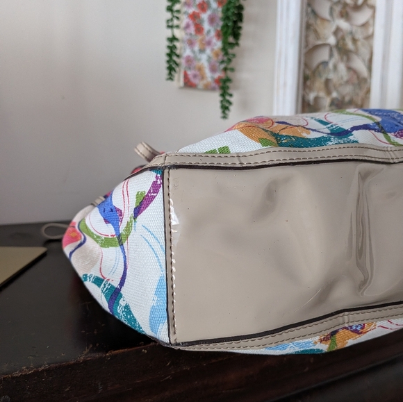 Coach Poppy Signature Pop Stamp Graffiti East West Tote - Picture 10 of 10